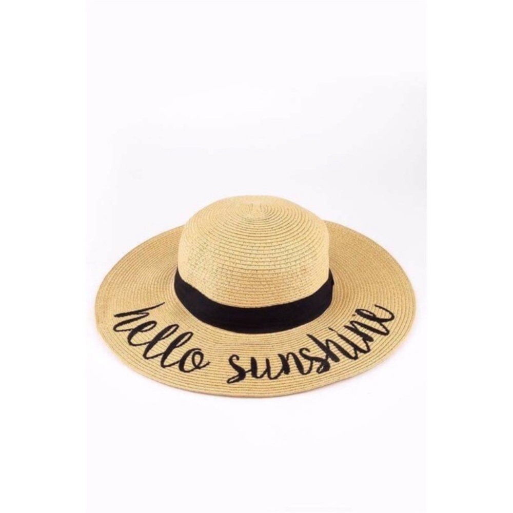 Hello Sunshine | Floppy Embroidered Sun Hat - Picture 5 of 5